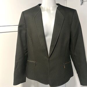 Tahari: Dark Sage Green Women’s Lined Blazer